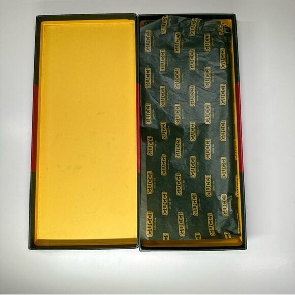 Gucci Dapper Dan | Gift Box | Green/Yellow/Red | L1.25 x W12.75 x H5.5 inch - Picture 8 of 16